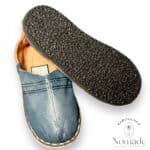 Berbère enfant cuir bleu 3