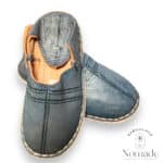 Berbère enfant cuir bleu 4