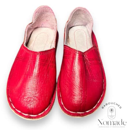 Berbère enfant cuir rouge 2