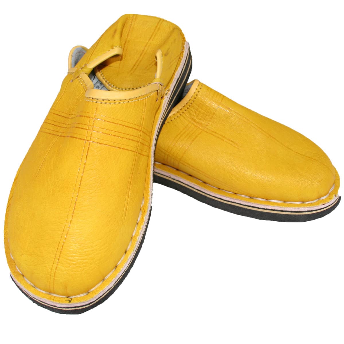 BABOUCHES BERBERES JAUNE BABOUCHES NOMADE