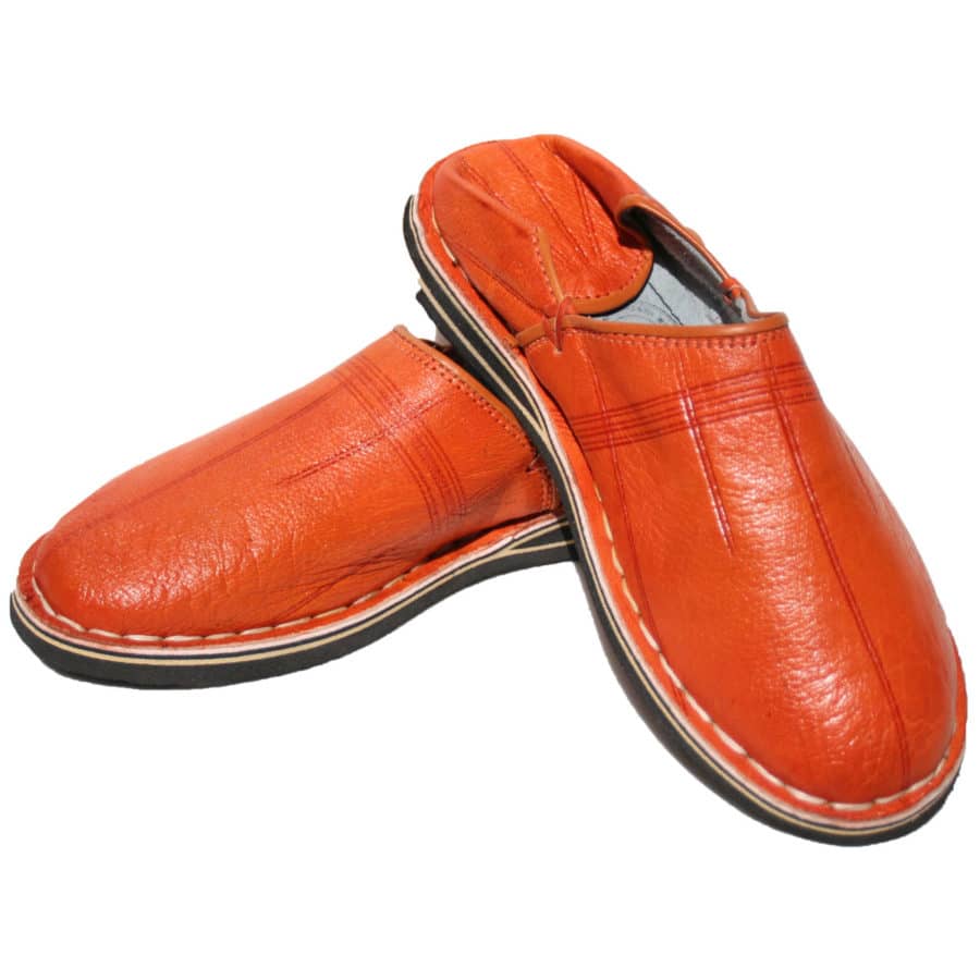 babouches berberes orange 01