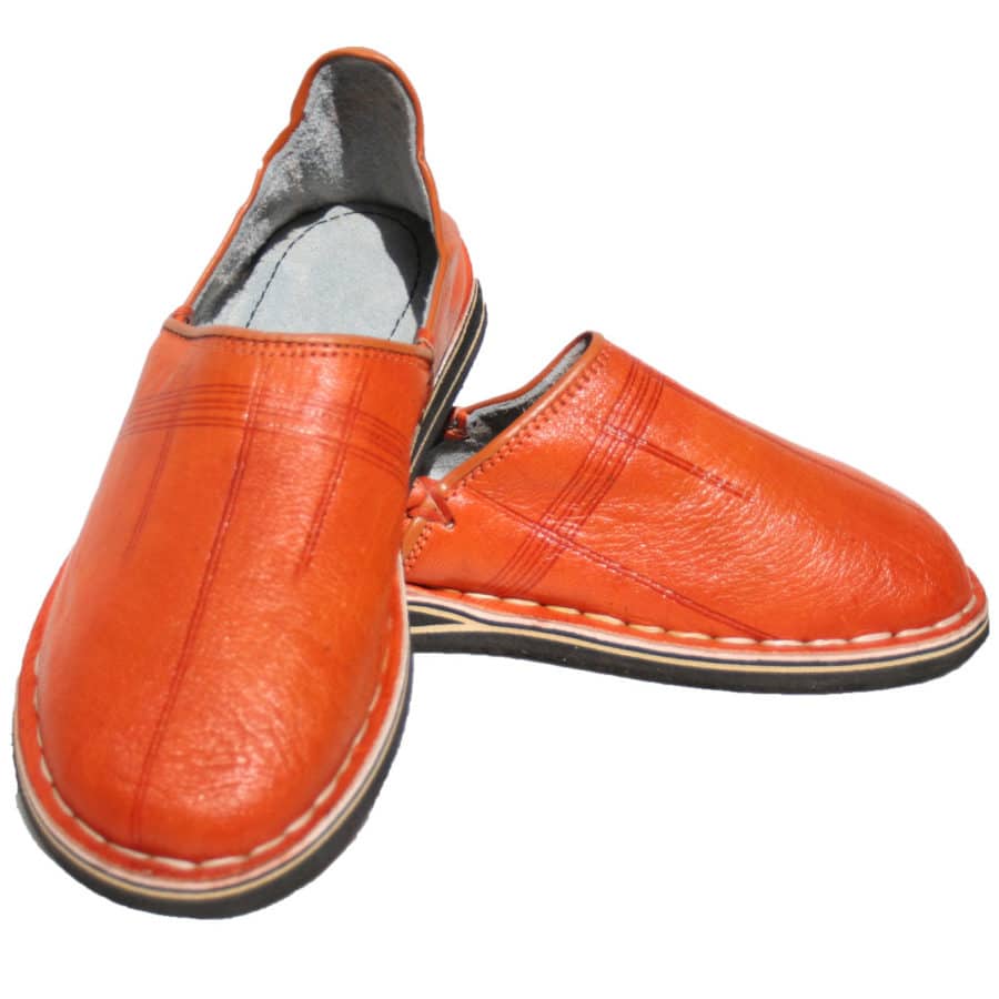 babouches berberes orange 02