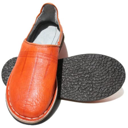 babouches berberes orange 03