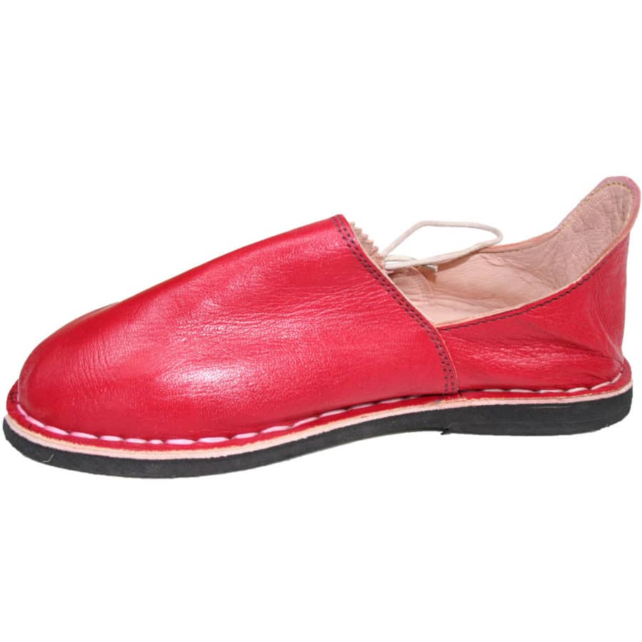 babouches lacets rouge 03
