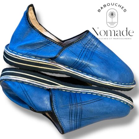 babouche berbere bleu (5)