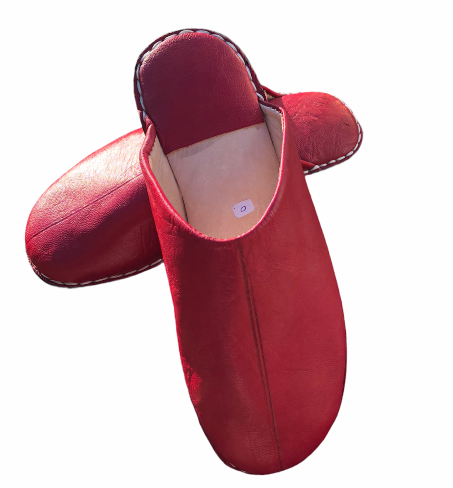mules cosy femme rouge. 1 png