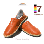 babouche berbere homme cuir orange gamme