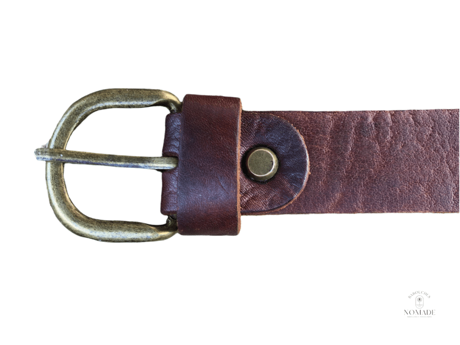 ceinture cuir vachette marron