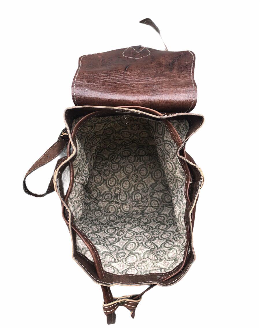 SAC A DOS CUIR DOUBLURE SUEDINE
