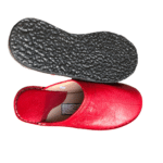 mules cuir rouge 3