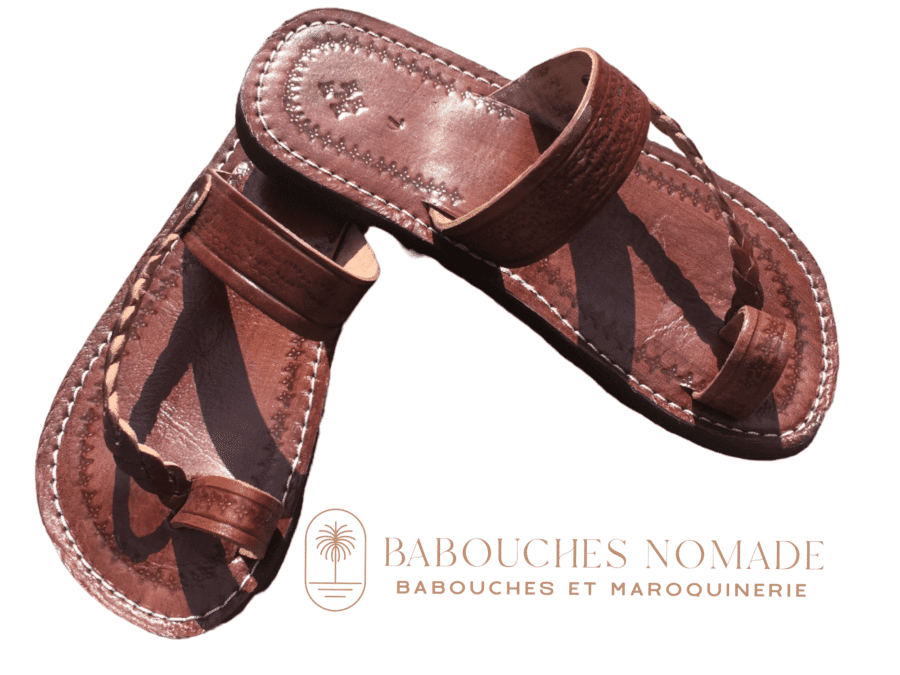 sandale ferra cuir marron