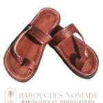 sandale tong ferra marron 1