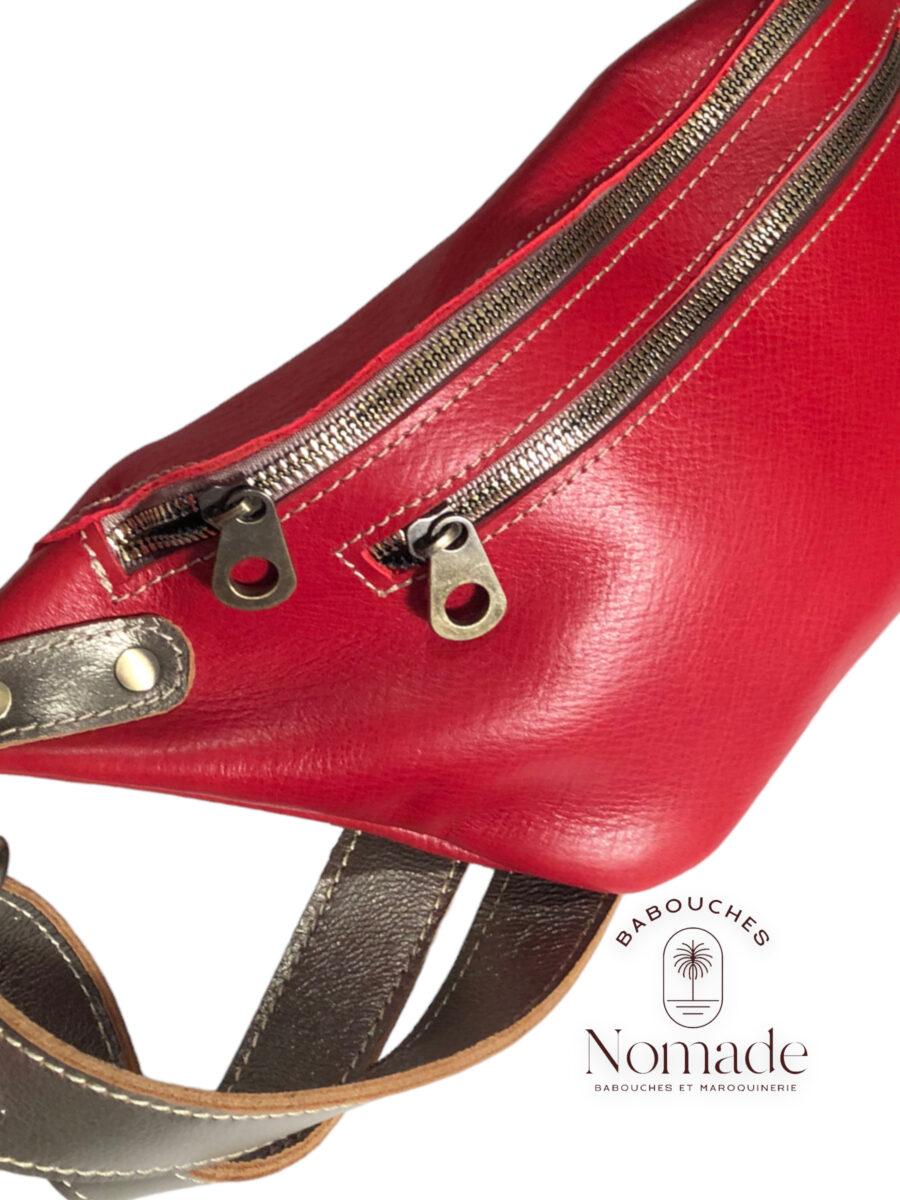 banane rouge cuir 4