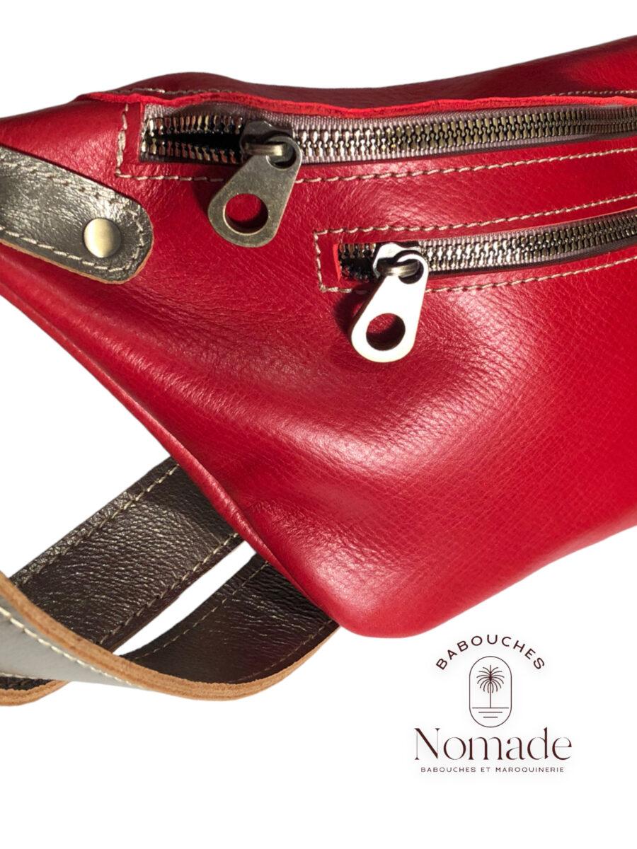 banane rouge cuir 5