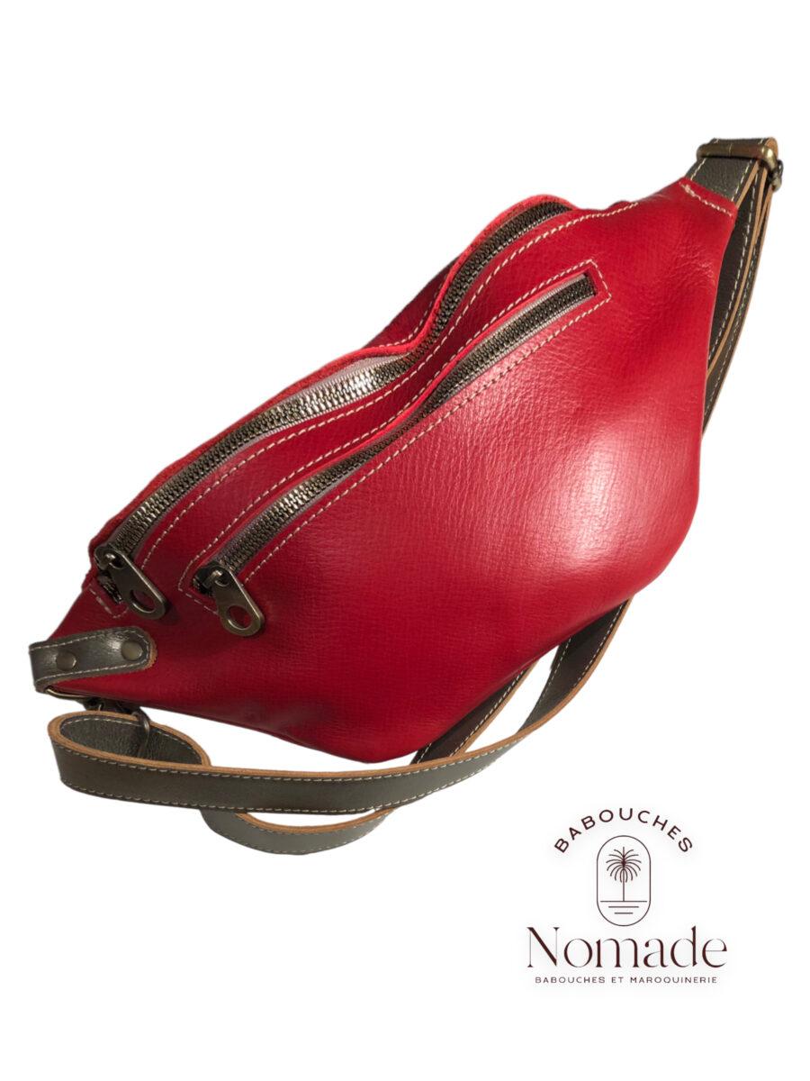 banane rouge cuir 6