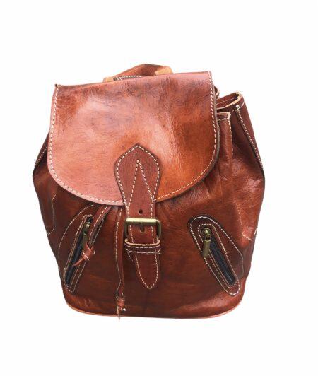sac a dos cuir naturel 1