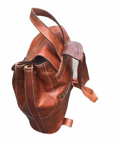sac a dos cuir naturel 2