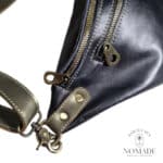 sac banane bandouliere bleu argent(4)