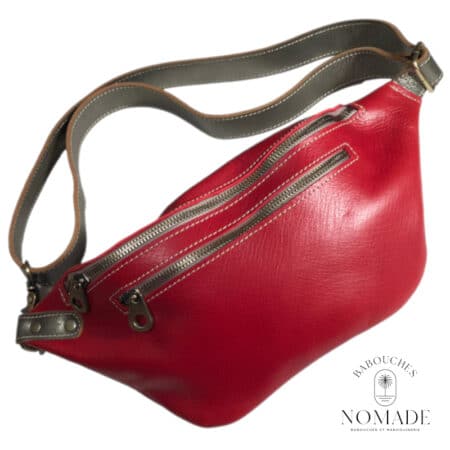 sac banane bandoulière rouge(3)