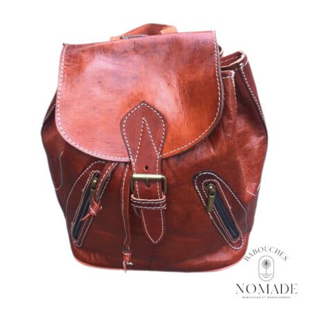 sac a dos double zip cognac(4)