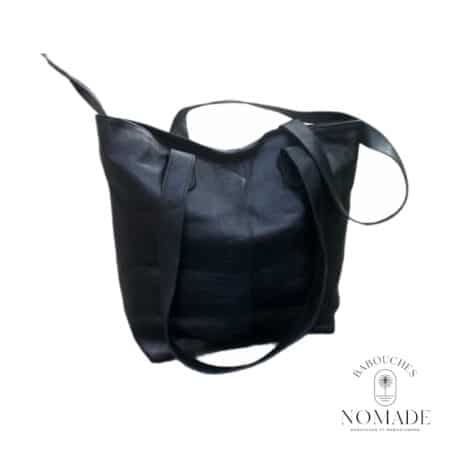 sac caba cuir noir doublé cousu (1)