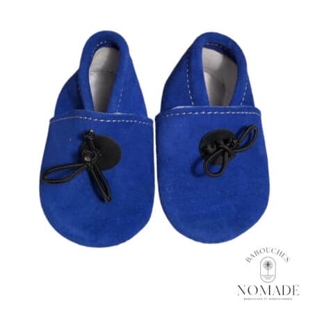 Chausson bébé bleu 3