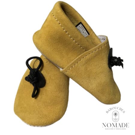 Chausson bébé jaune 4