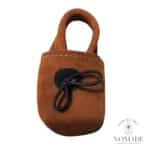 Chausson bébé marron 3