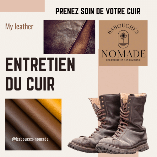 entretien des babouches en cuir