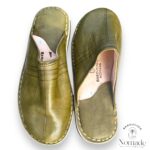 mules doublées molletonnées olive (3)