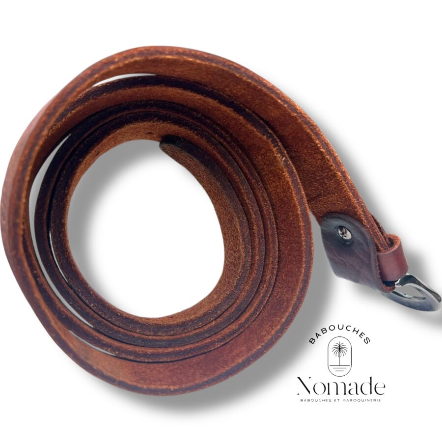 ceinture cuir marron 3cm (7)