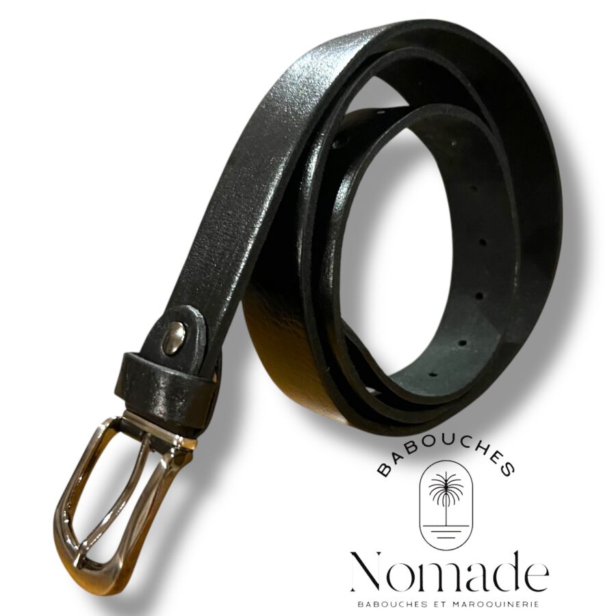 ceinture cuir noir boucle a vis (3)