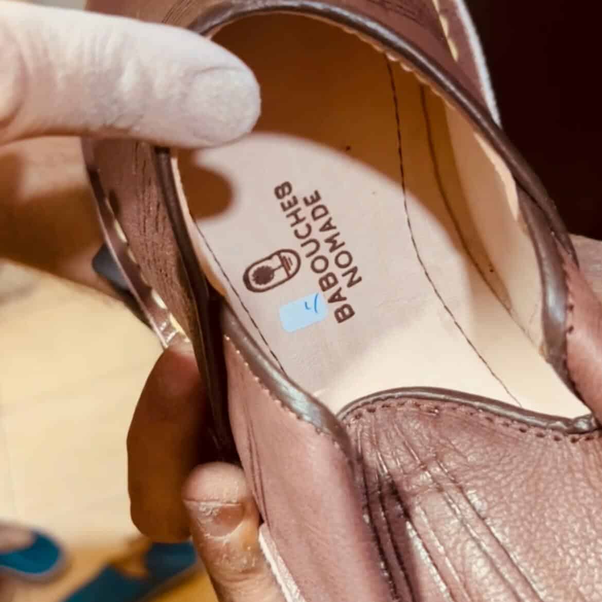 babouche berbère finition