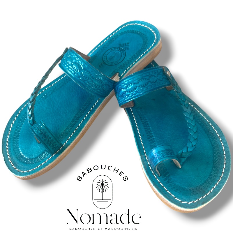 sandale tong ferra turquoise (2)